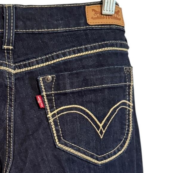 LEVI'S 524 TOO SUPERLOW Dark Denim Jeans 9M 29x32 - Picture 5 of 10